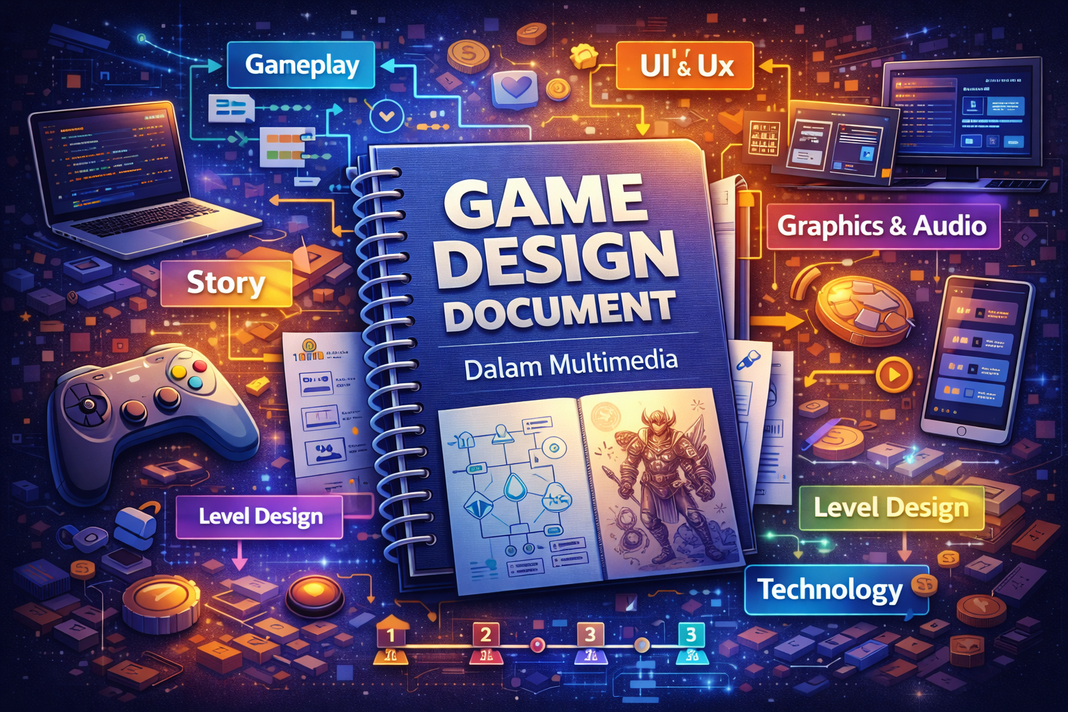 Game Design Document (GDD) dalam Multimedia: Blueprint Penting Pengembangan Game